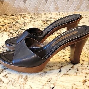 Bandolino Brown Leather Heeled Sandals